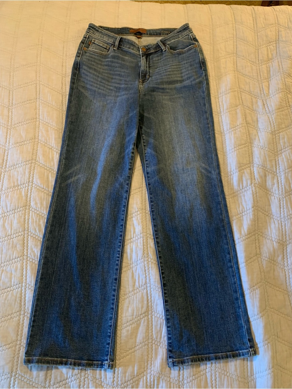 Judy Blue Women's 90’s Straight Fit Jeans in Blue Size 11/30